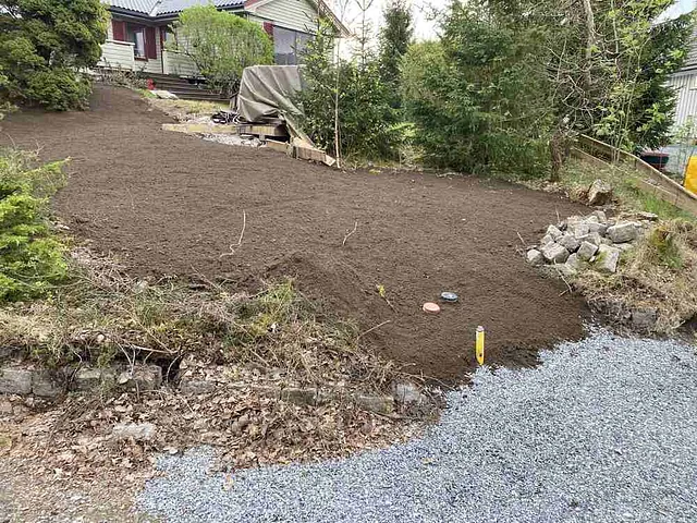 graving av kloakk og vannledning