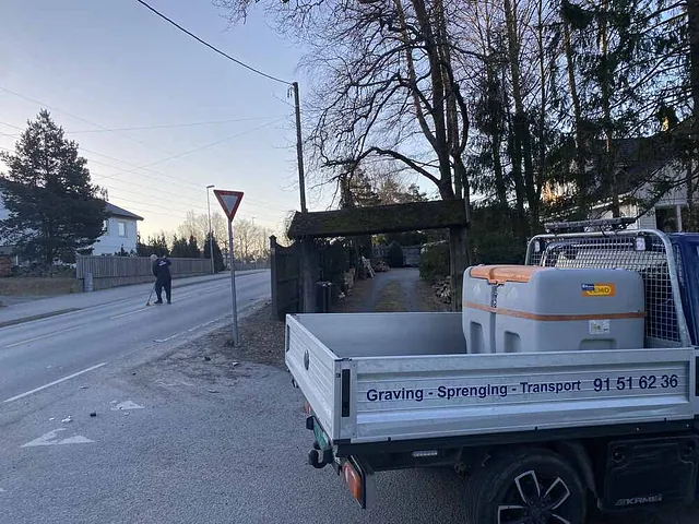 graving av kloakk og vannledning