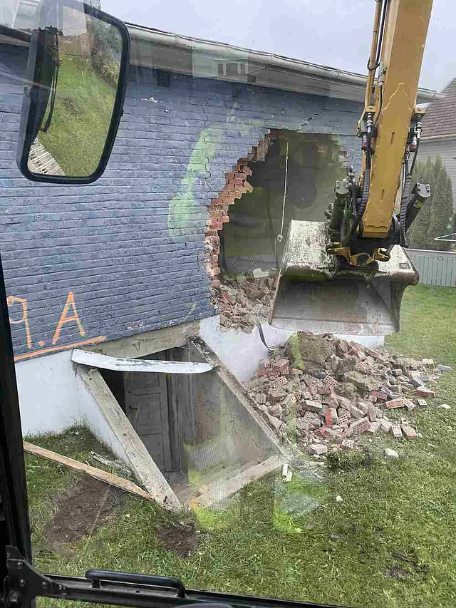 riving av hus